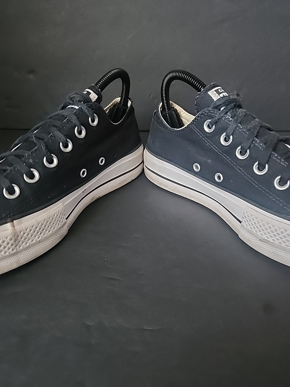 Converse Chuck Taylor All Star Lift Ox Black White Women Size 7.5 560250C - Picture 5 of 9